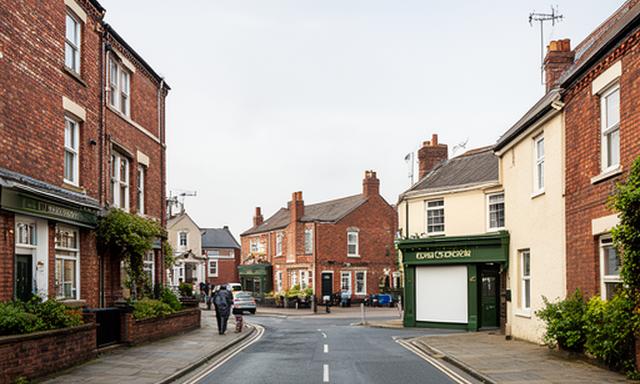 Canal Street in Stoke-on-Trent with local buildings and a clear route towards the restaurant